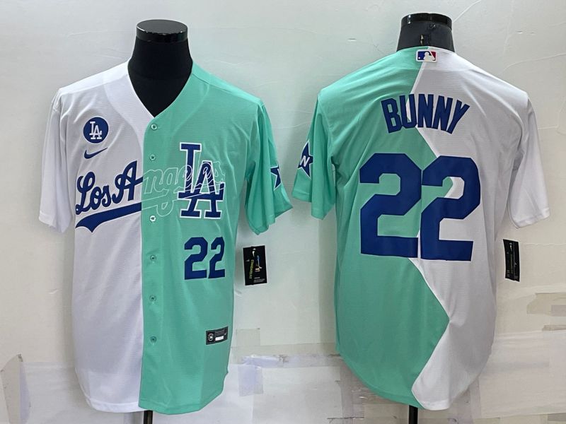 Men Los Angeles Dodgers #22 Bunny green white Nike 2022 MLB Jerseys